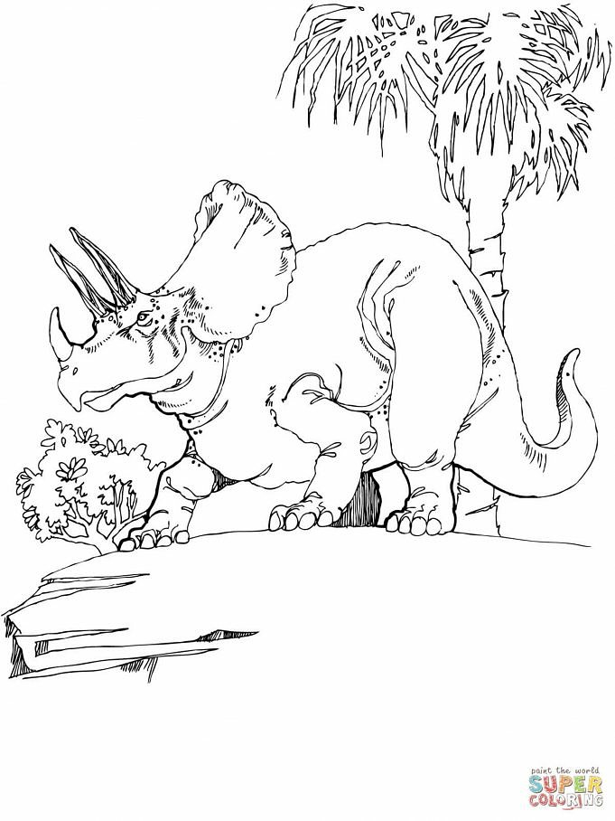 10 Coolste Triceratops-kleurplaten - Voor Kinderen En Volwassenen