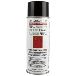 6 Grumbacher Final Fixative Gloss Spray